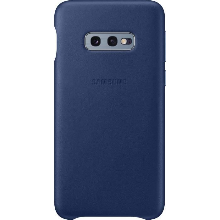 Samsung Coque en cuir S10e - Bleu marine