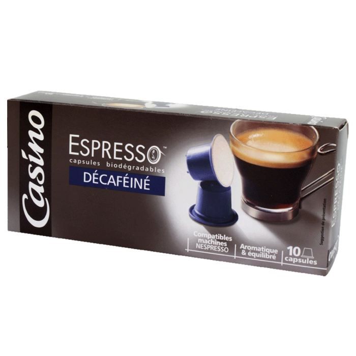 CASINO Espresso Décaféiné - 10 capsules