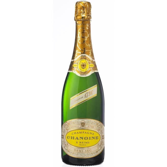 Champagne Chanoine demi-sec - 75 cl