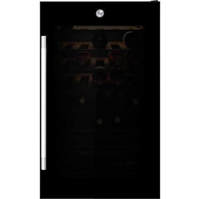 HOOVER H-WINE 500 HWC154EELW - Cave à vin de service WIFI - 41 Bouteilles - Classe A - 49 cm x 84,5 cm - Noir & Inox