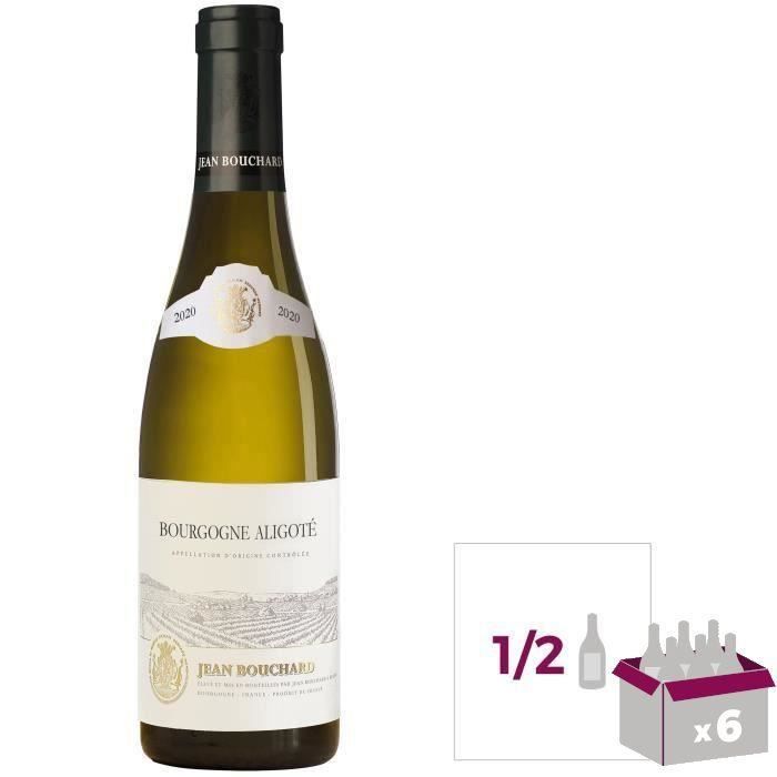 Jean Bouchard 2020 Bourgogne Aligoté - Vin blanc de Bourgogne - 37,5 cl x6