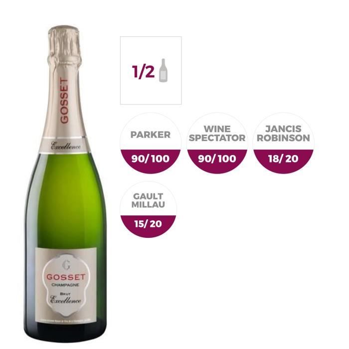 Champagne Gosset Brut Excellence - 37,5 cl