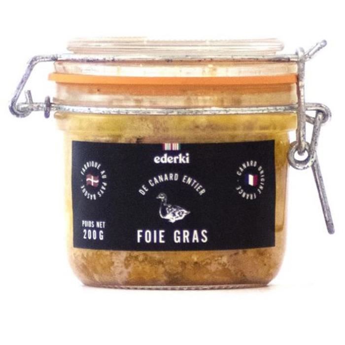EDERKI Foie gras de canard entier - 200 g