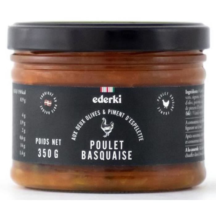 EDERKI Poulet sauce basquaise aux deux olives et au piment d'Espelette - 350 g