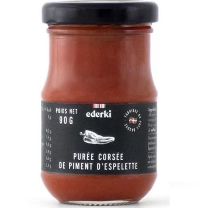 EDERKI Purée corsée au piment d'Espelette - 90 g