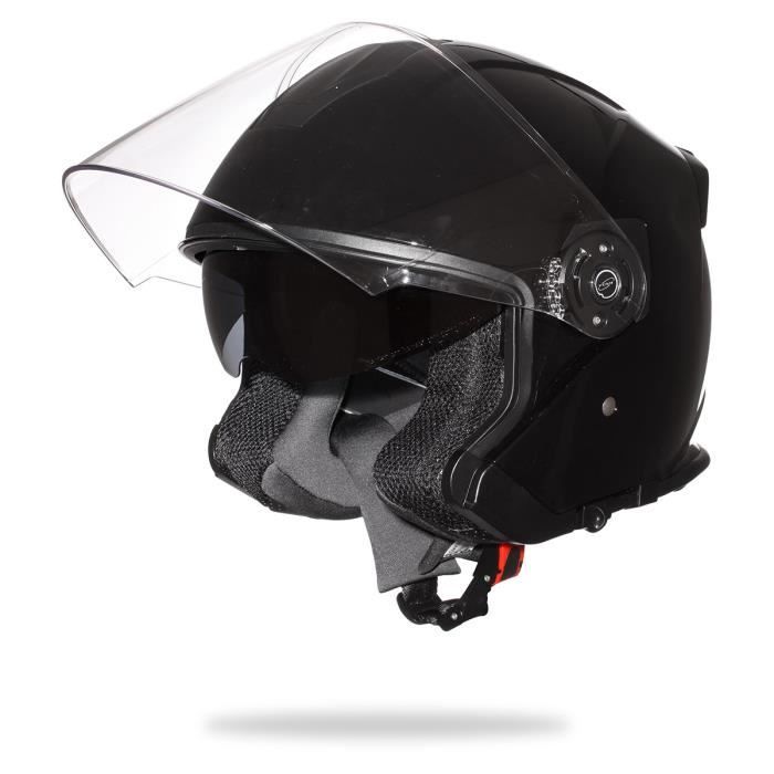 STORMER Neo Casque Jet Noir Verni
