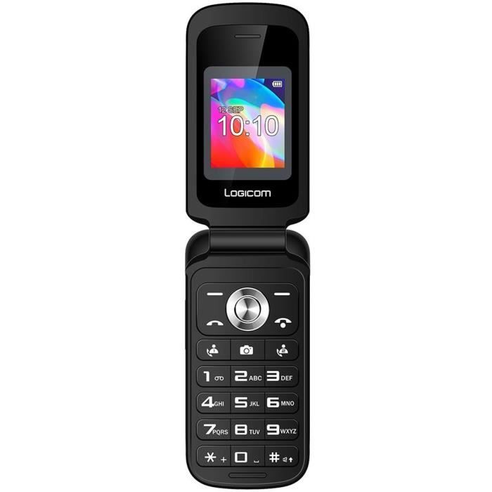 LOGICOM Le FLEEP Feature Phone Noir 32 Mo