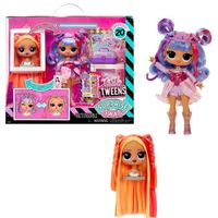 L.O.L. Surprise Tweens Surprise Swap Fashion Doll- Buns-2- Braids Bailey - 1 poupée Tweens 17cm, 1 mini tête à coiffer et des access