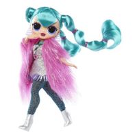 LOL Surprise OMG - Poupée Mannequin 24cm - 1 poupée Cosmic Nova + 1 support pour poupée + 1 brosse