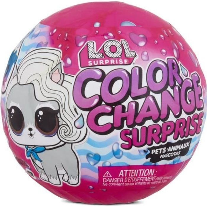 L.O.L. Surprise Color Change Pets - Mini poupée 4cm - Aléatoire