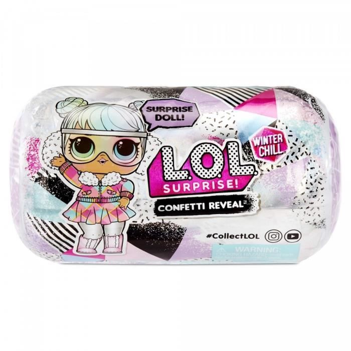 L.O.L. Surprise - Winter Chill Confetti - Poupée et Accessoires - Modèle Aléatoire à Collectionner