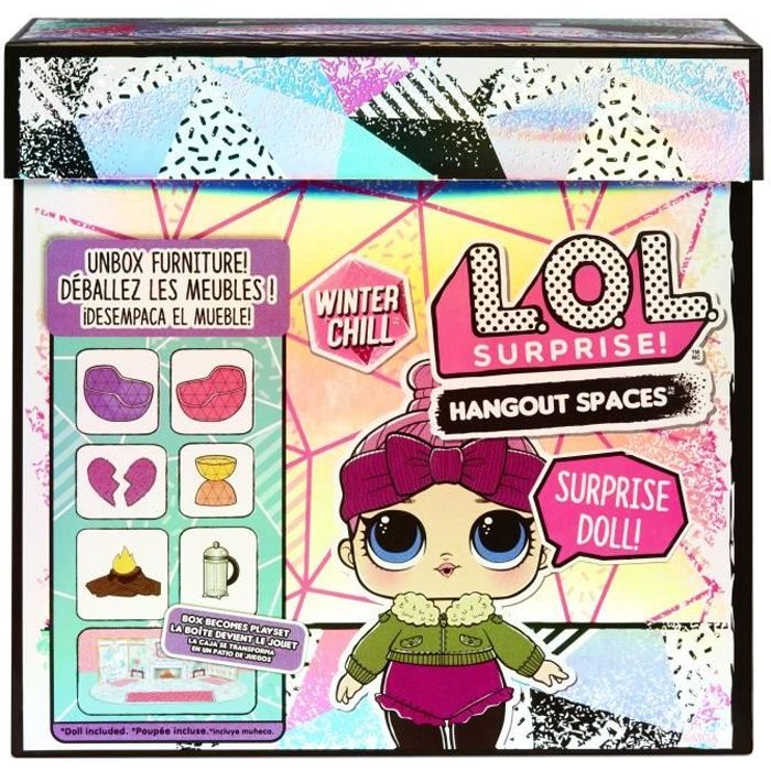 L.O.L. Surprise - Winter Chill Hangout Spaces Meubles - Cozy Babe - Avec 1 poupée, Accessoires & Meubles