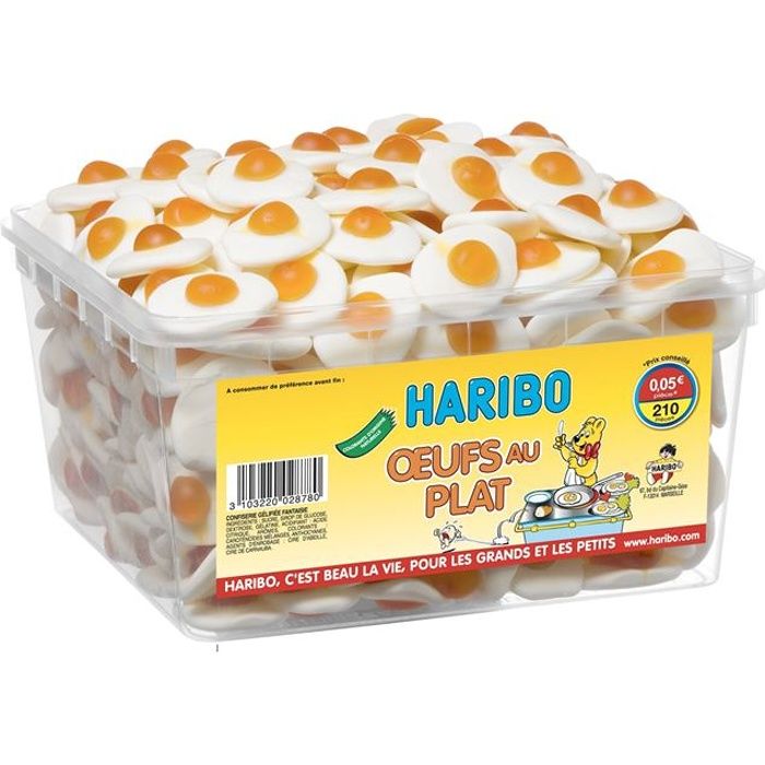 HARIBO Oeufs au plat 210 pièces (x1)