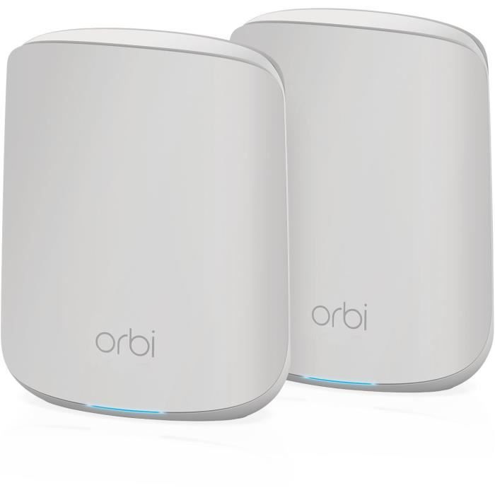 Système WiFi 6 Mesh Orbi RBK352 Dual Band AX1800 - Packde 2 Jusquà 20 appareils connectés et 200 m² de couverture