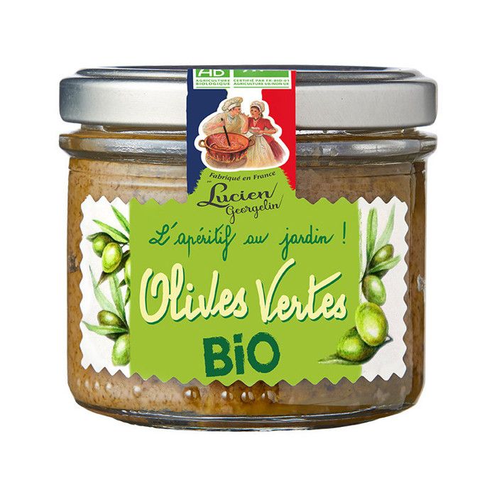 LUCIEN GEORGELIN Olives Vertes - Bio - Tartinable - 100 g