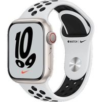Apple Watch Nike Series 7 GPS 41 - Aluminium Starlight - Sport band Nike platinum/black - Reconditionné - Excellent état