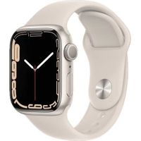 Apple Watch Series 7 GPS + Cellular 41 - Aluminium Starlight - Sport band Starlight - Reconditionné - Excellent état