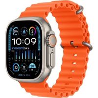 Apple Watch Ultra 2 GPS + Cellular- 49mm - Boîtier Titanium - Bracelet Orange Ocean Band (2023) - Reconditionné - Excellent état