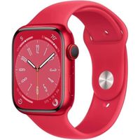 Apple Watch (Series 8) 2022 GPS 41 mm - Aluminium Rouge - Bracelet sport Rouge - Reconditionné - Excellent état