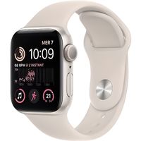 Apple Watch (Series SE) 2022 GPS 40 mm - Aluminium Blanc - Bracelet sport Blanc - Reconditionné - Excellent état