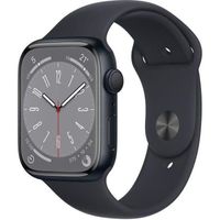Apple Watch (Series 8) 2022 GPS 41 mm - Aluminium Minuit - Bracelet sport Noir - Reconditionné - Excellent état