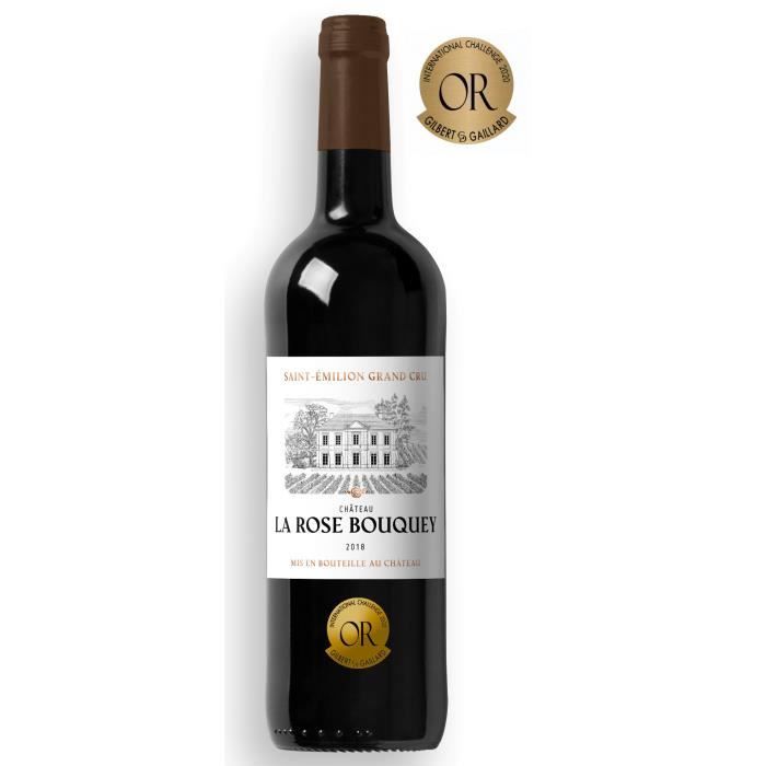 Château La Rose Bouquey 2018 Saint Emilion Grand Cru - Vin rouge de Bordeaux