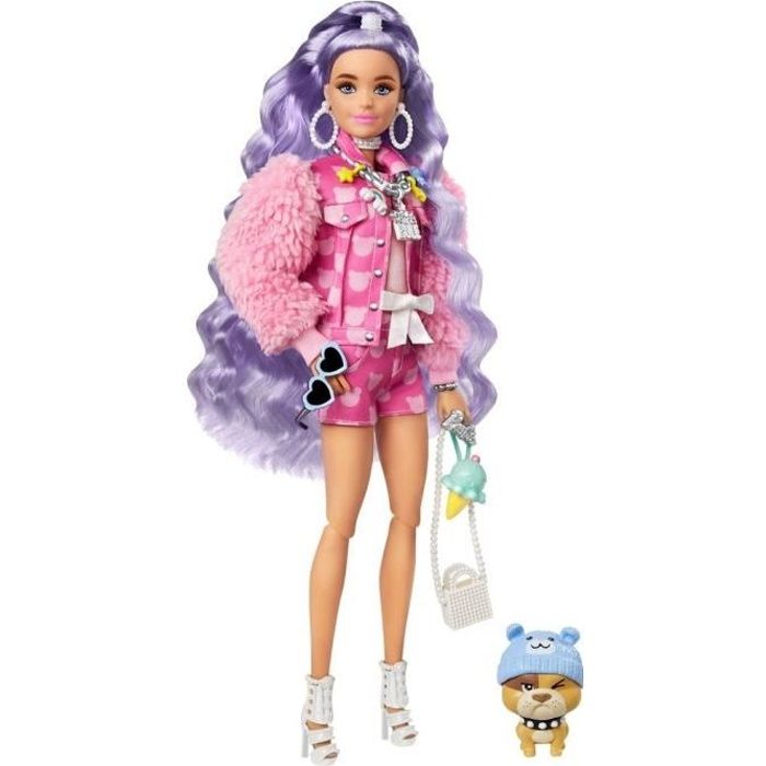 Barbie - Barbie Extra Bulldog Hipster - Poupée - 3 ans et +