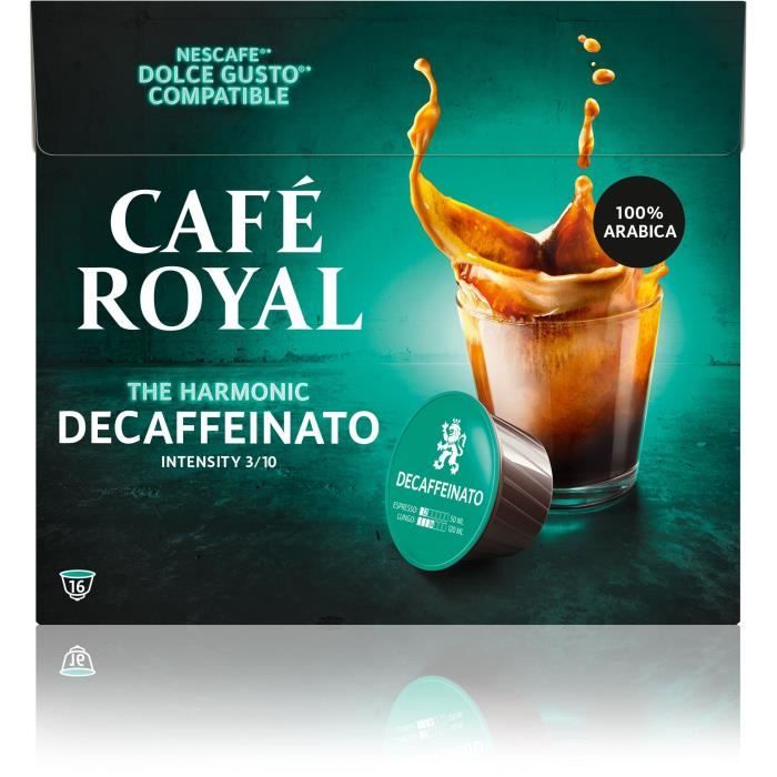 CAFE ROYAL Compatible Dolce Gusto R Decaffeinato x16
