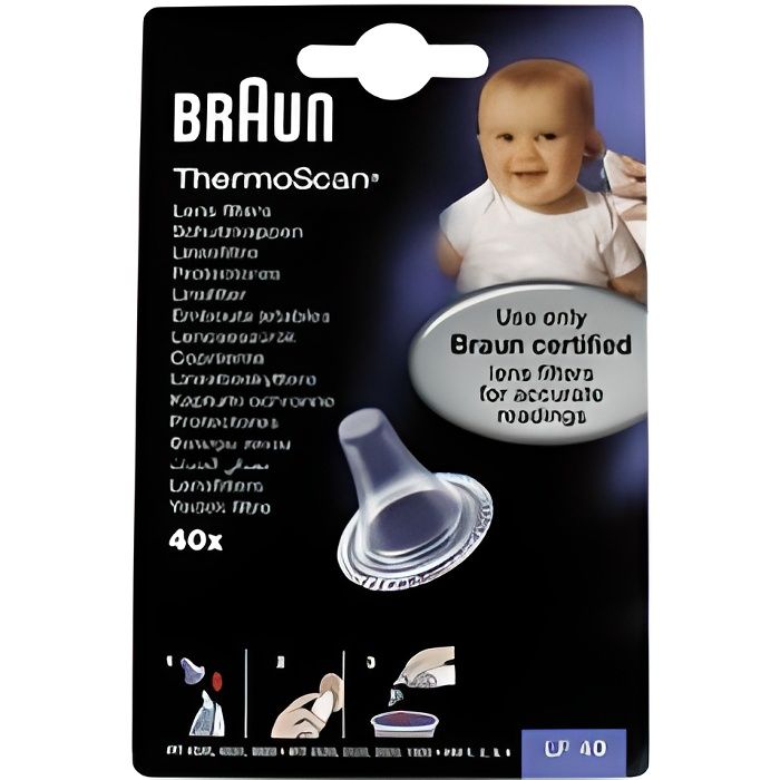 40 Embouts Jetables pour Thermoscan Braun
