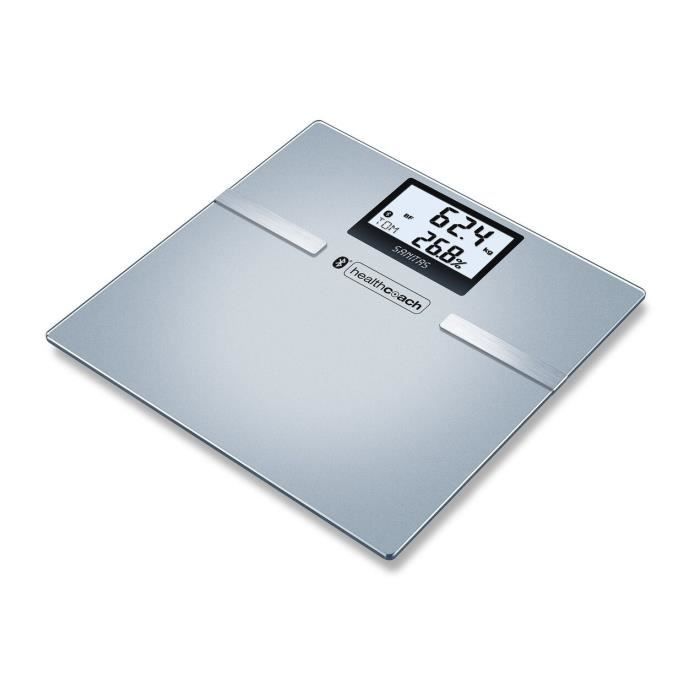 SANITAS SBF 70 - Pèse-personne impédancemètre en verre - Bluetooth