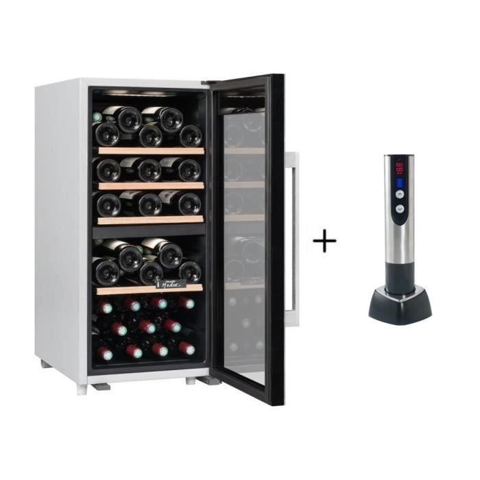 CLIMADIFF CLS41MT - Cave de service double zone - 41 bouteilles + CLIMADIFF TB5035 tire bouchon électrique