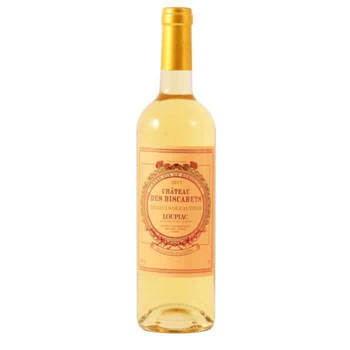 Château Biscarets Tilleuls Gauthier 2018 Loupiac - Vin blanc liquoreux du Sud-Ouest