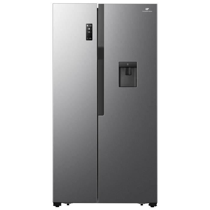 Réfrigérateur américain 519L - L91 x H 178,6 cm - Total No Frost - Inox