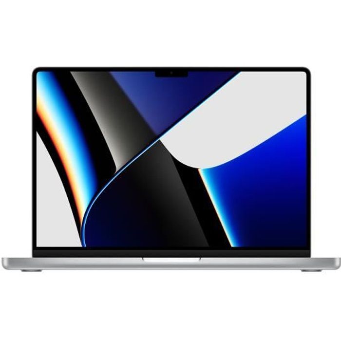 Apple 14 MacBook Pro 2021 Puce Apple M1 Pro RAM 16Go Stockage 512Go Silver AZERTY
