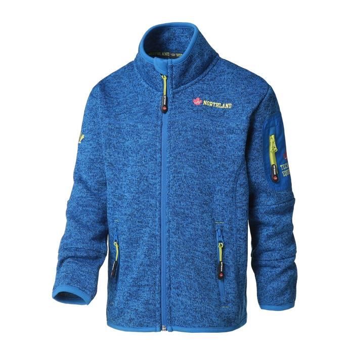 NORTHLAND Veste polaire maille chinée Garçon Geffrey - Bleu