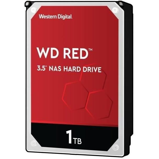 WD Red™ - Disque dur Interne NAS - 1To - 5 400 tr/min - Cache 64MB - 3.5- (WD10EFRX)