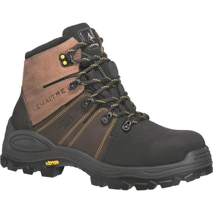 LEMAÎTRE TRAIL VIBRAM Chaussures de sécurité haute Trek S3 CI HI HRO SRC brun