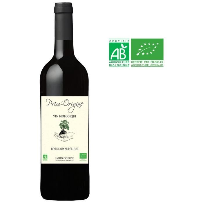 Prim'Origine 2016 Bordeaux Supérieur - Vin rouge de Bordeaux - Bio