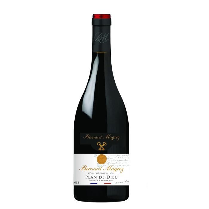 BERNARD MAGREZ Plan de Dieu 2018 Côtes du Rhone Villages - Vin rouge de la Vallée du Rhône