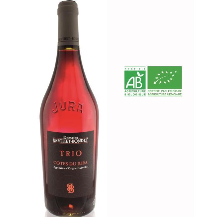 Domaine Berthet-Bondet Trio 2018 Côtes du Jura - Vin rouge du Jura - Bio
