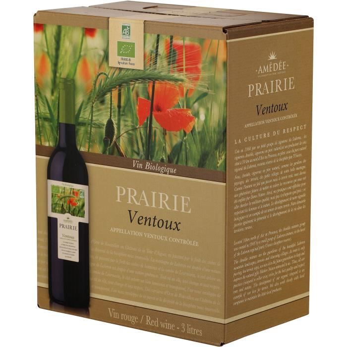 BIB Prairie Ventoux - Vin rouge de la Vallée du Rhône Bio