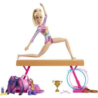 Barbie - Gymnastique - Coffret avec poupée et plus de 10 accessoires