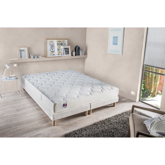 CONFORT DESIGN Sommiers 2 x 90 x 200 - Tapissier - 12 lattes fixes