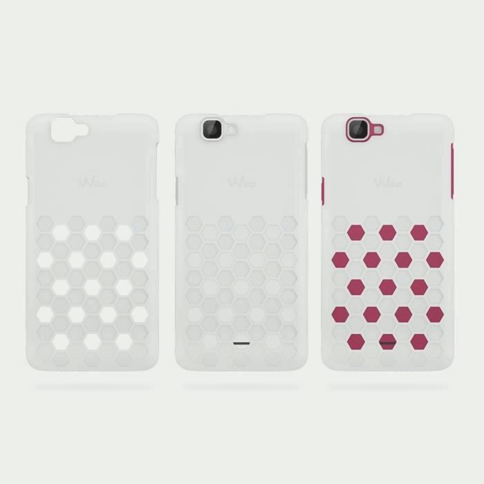 Wiko Coque alvéolée pour Rainbow 4G Blanc