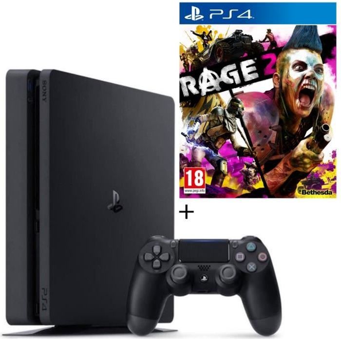 Pack PS4 500 Go Noire + Rage 2