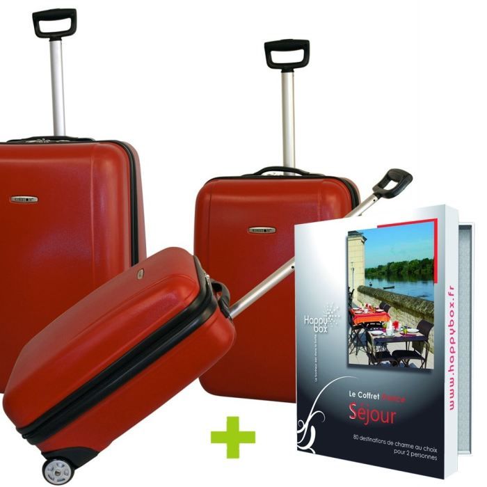 Pack de 4 3 Valises Trolley Kinston + 1 Happy Box