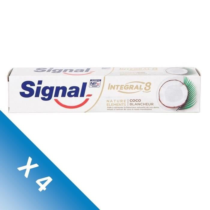 Signal Lot de 4 Dentifrices Natural Elements Coco Blancheur (75 mL x4)