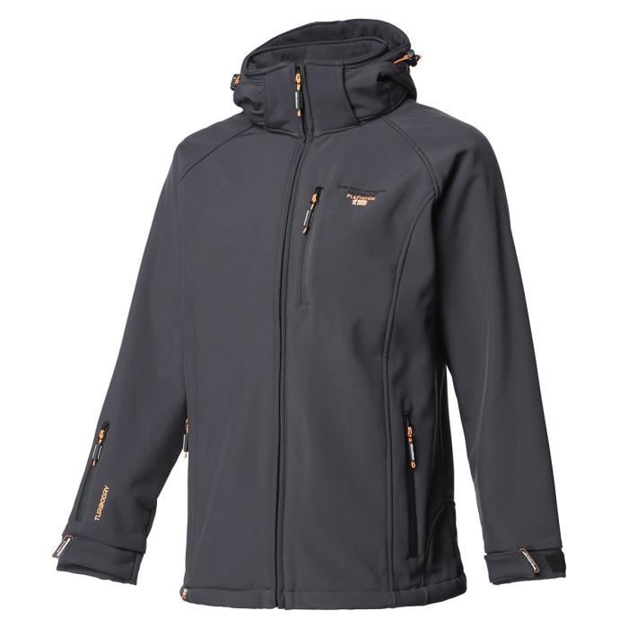 GEOGRAPHICAL NORWAY Veste Softshell Taboo Basic Ass A 009 + BS 5 - Homme - Gris foncé