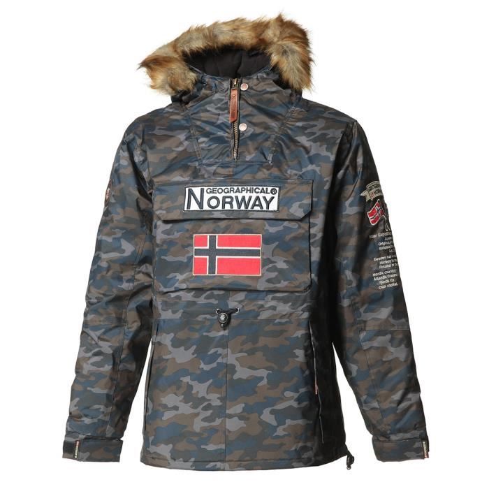 GEOGRAPHICAL NORWAY Parka Barman Camo 068 - Homme - Marine