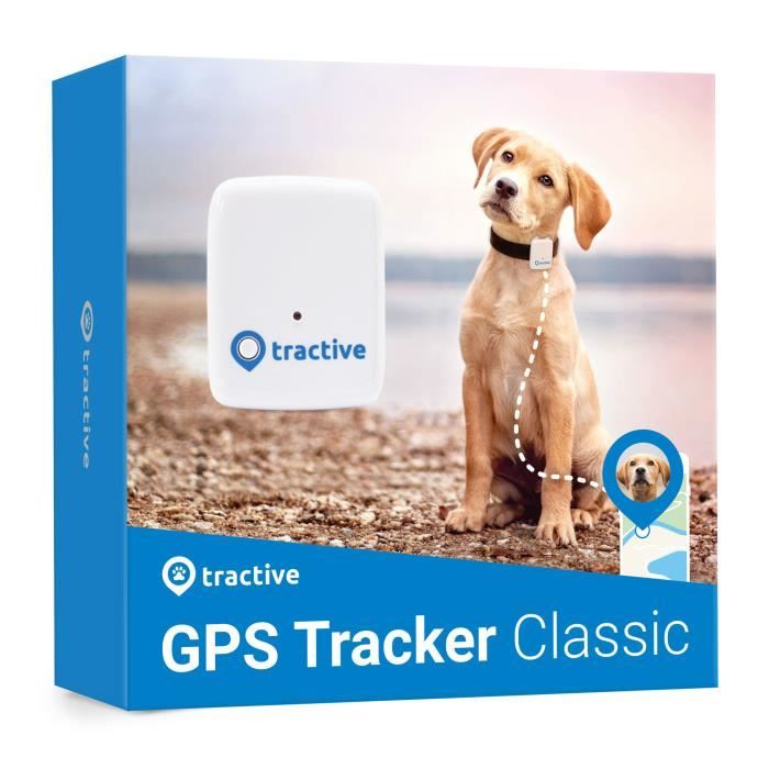 TRACTIVE Traceur GPS chien, Léger et étanche avec porté illimitée, Collier gps chien